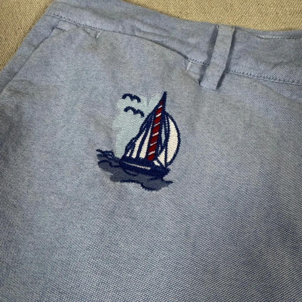 Polo Ralph Lauren Shorts Mens 34 Blue Excellent Polo Bear Embroidered Nautical